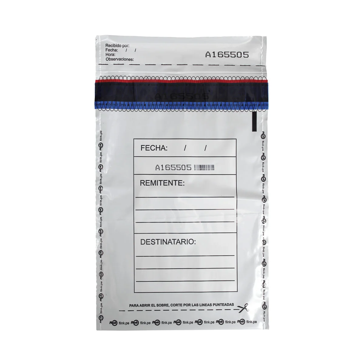 Empaque de seguridad opaco mediano