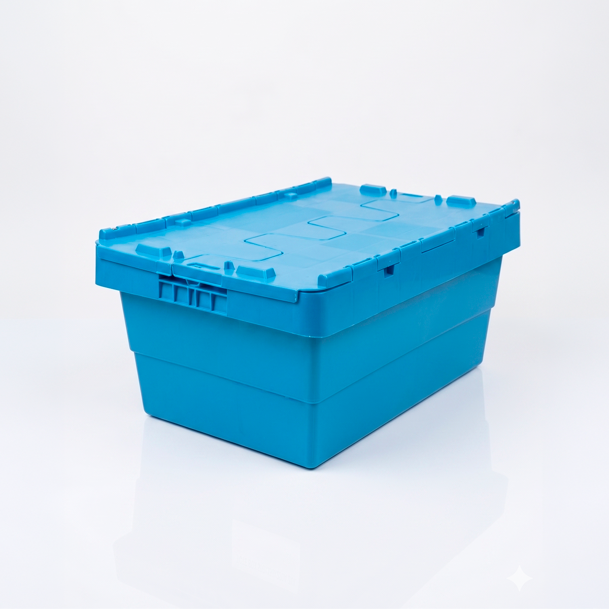 Caja plástica Tote Box Small reutilizable para logística, almacenamiento y transporte.